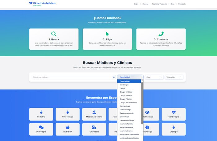 Caso de Estudio: Directorio Médico Digital