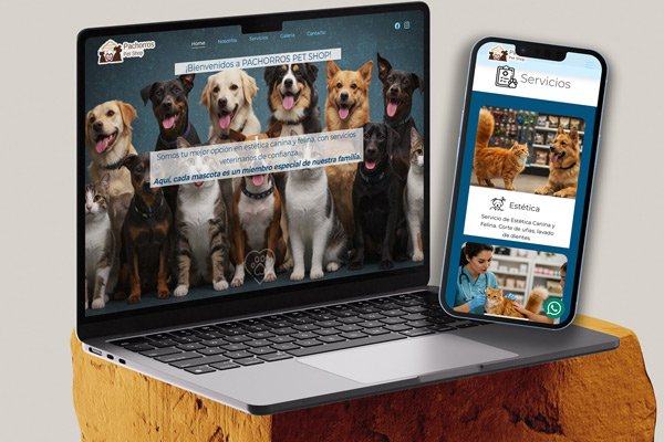 Pachorros Pet Shop, expertos en estética canina y felina, con servicios veterinarios profesionales y tienda de accesorios